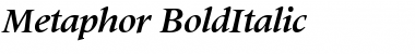 Metaphor BoldItalic Font