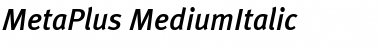 MetaPlus Medium Italic