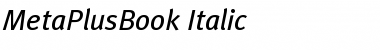 MetaPlusBook-Italic Font