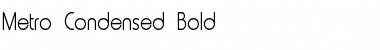 Metro-Condensed Bold Font