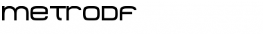 MetroDF Regular Font