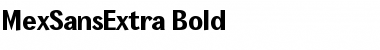 MexSansExtra Bold Regular Font