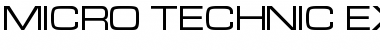 Micro Technic Extended Regular Font