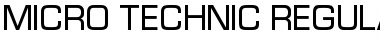 Micro Technic Regular Font