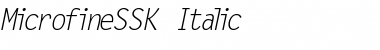 MicrofineSSK Italic Font