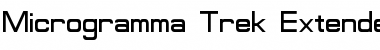 Microgramma Trek Extended Font