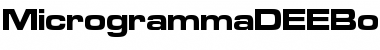MicrogrammaDEEBolExt Regular Font