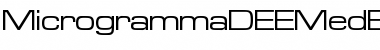 MicrogrammaDEEMedExt Font