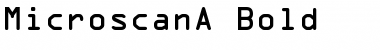 MicroscanA Font