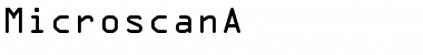 MicroscanA Font