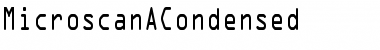 MicroscanACondensed Font