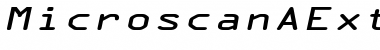 MicroscanAExtended Oblique Font