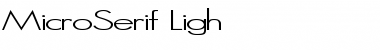 MicroSerif-Ligh Font