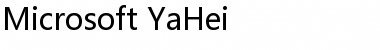 Microsoft YaHei Regular Font