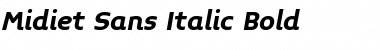 Midiet Sans Italic Bold Font