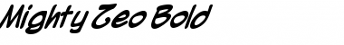 Mighty Zeo Bold Font