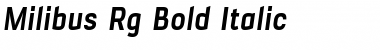 Milibus Rg Bold Italic