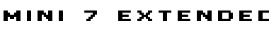 Mini 7 Extended Font