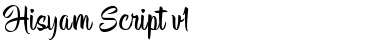 Hisyam Script Personal Use Font