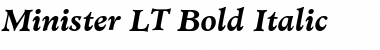 Minister LT Book Bold Italic