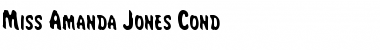 Miss Amanda Jones Cond Font