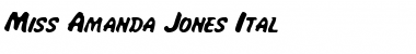 Miss Amanda Jones Ital Font