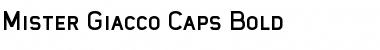 Mister Giacco Caps Font