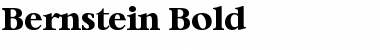 Bernstein-Bold Font