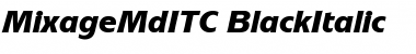 MixageMdITC Black Italic Font