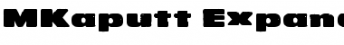 MKaputt-Expanded Regular Font