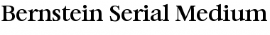 Bernstein-Serial-Medium Regular Font