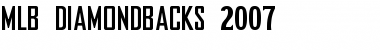 MLB Diamondbacks 2007 Regular Font