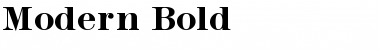 Modern Bold Font