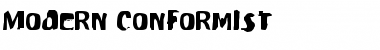 Modern Conformist Regular Font