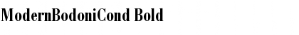 ModernBodoniCond Bold Font