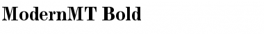 ModernMT Bold Font
