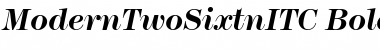 ModernTwoSixtnITC Bold Italic Font