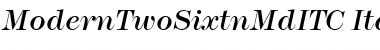 ModernTwoSixtnMdITC Italic Font