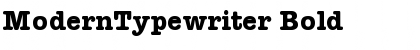 ModernTypewriter Bold Font