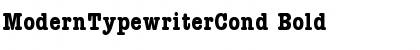 ModernTypewriterCond Font