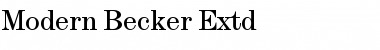 Modern Becker Extd Font