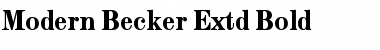 Modern Becker Extd Bold Font