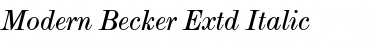 Modern Becker Extd Italic