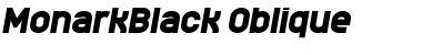MonarkBlack Oblique Font