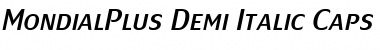 MondialPlus Demi Italic Caps Regular Font