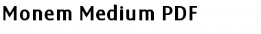 Monem Medium Regular Font