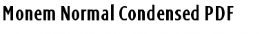Monem Normal Condensed Font