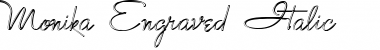 Monika 'Engraved' Font