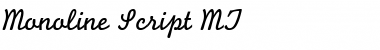 Monoline Script MT Font