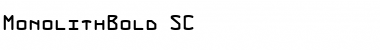 MonolithBold SC Font
